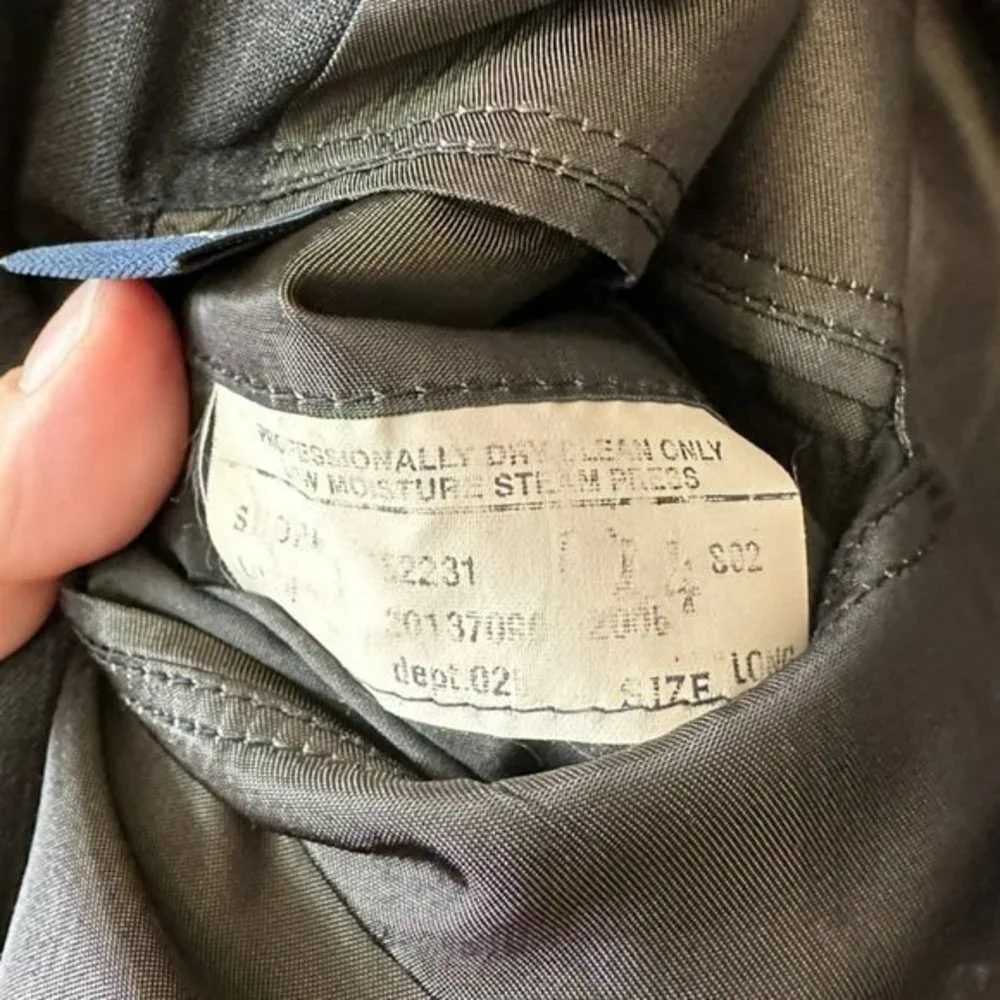 Brooks Brothers Brooksease‎ 100% Wool Blazer Mens 46L *missing button*